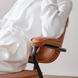 SIHOO L3D Luxurious Brown Leather Armchair