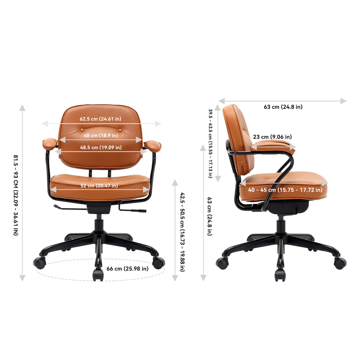 SIHOO L3D Luxurious Brown Leather Armchair